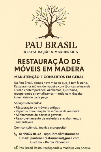 Pau brasil restauracao e marcenaria. Guia de empresas e serviços Pau brasil restauracao e marcenaria. Guia de empresas e serviços